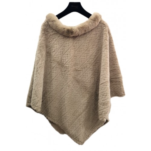 poncho fausse fourrure Syi2