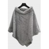 poncho fausse fourrure Syi2