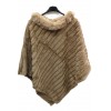 poncho fausse fourrure Syi3