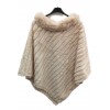 poncho fausse fourrure Syi3