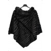 poncho fausse fourrure Syi3